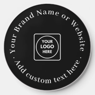 Custom Logo Wireless Charger Modern Black