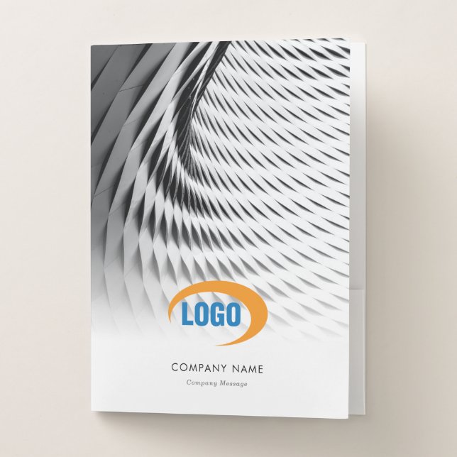 Custom Logo with Photo Pocket Folder (Front)