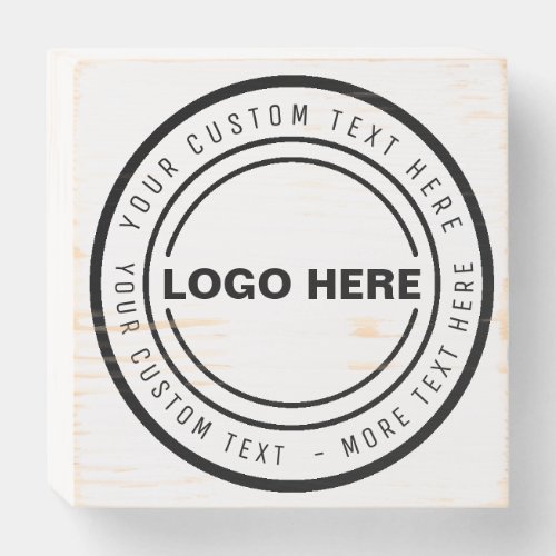 Custom logo wood business wooden box sign