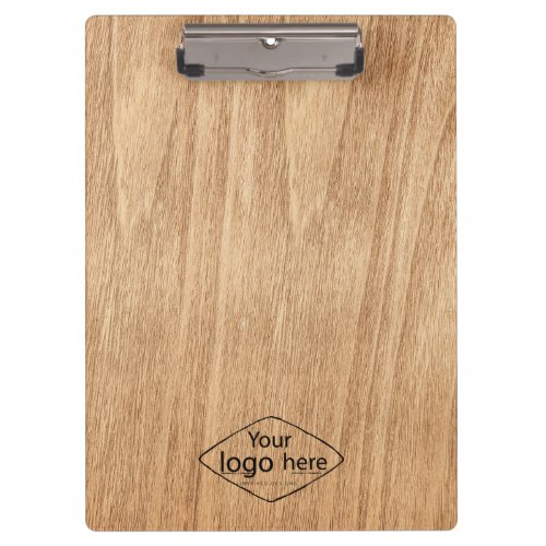 custom logo wooden texture clipboard