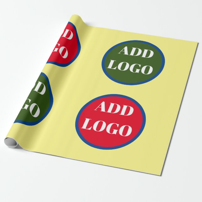 Custom logo wrapping paper, replacement logo wrapping paper (Unrolled)