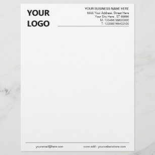 Custom Logo Your Business Address Office Letterhead