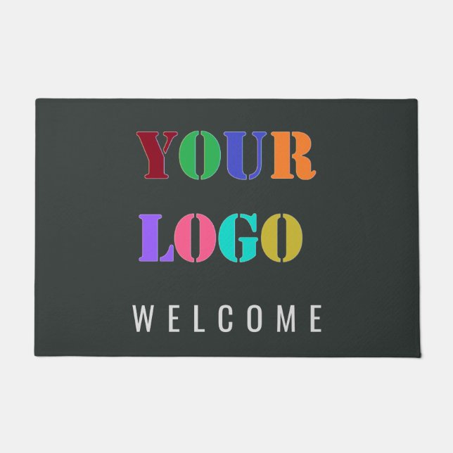 Custom Logo Your Business Personalized Doormat (Front)