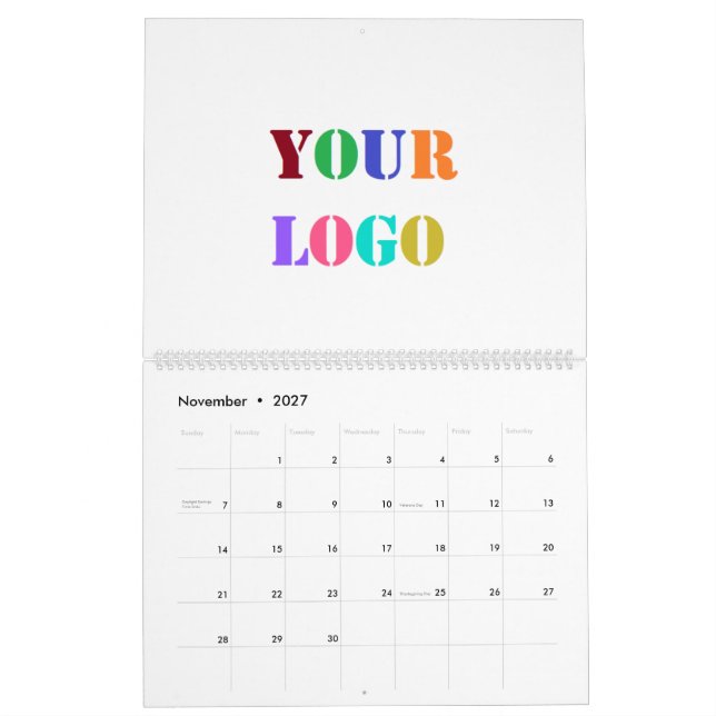 Custom Logo Your Business Promotional Calendar (Nov 2027)