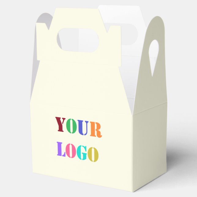 Custom Logo Your Business Promotional Personalized Favor Boxes (Opened)