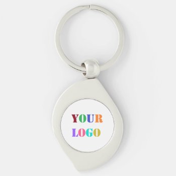 Custom Logo Your Business Promotional Personalized Keychain by Migned at Zazzle