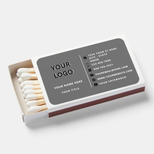 Custom Logo Your Business Promotional Personalized Matchboxes