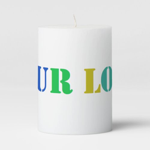 Custom Logo Your Business Promotional Personalized Pillar Candle