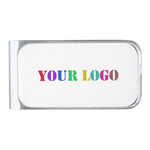 Custom Logo Your Business Promotional Personalized Silver Finish Money Clip