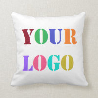 Custom Logo Your Business Promotional Personalized Throw Pillow
