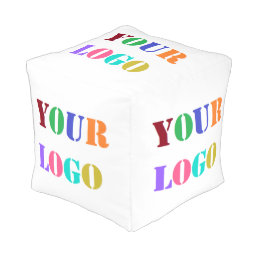 Custom Logo Your Business Promotional Pouf