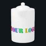 Custom Logo Your Business Promotional Teapot<br><div class="desc">Custom Logo Your Business Promotional Personalized Gift - Make Unique Your Own Design - Add Your Logo / Image / Text / more - Resize and move or remove and add elements / image with customization tool. Choose / add your favorite background / text colors ! Good Luck - Be...</div>