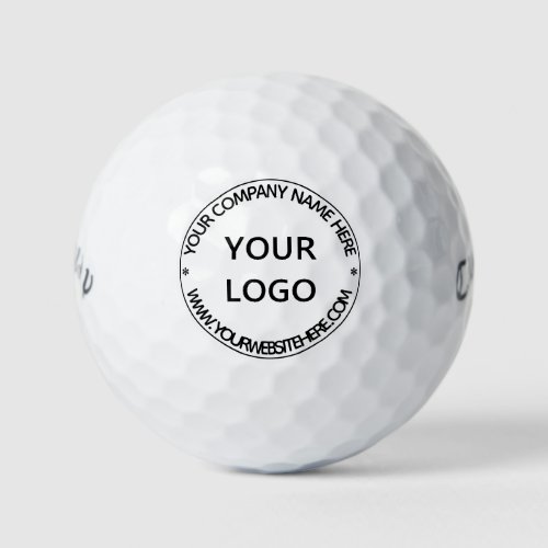 Custom Logo Your Business Stamp Personalized Golf Balls