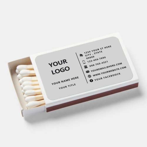 Custom Logo Your Promotional Personalized Modern Matchboxes