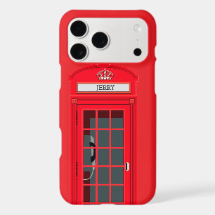 Custom London Red Phone Booth iPhone 17 Pro Max Case