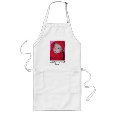 Custom Long Apron With Picture And Text