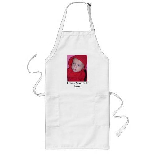 Custom Long Apron with Picture and Text