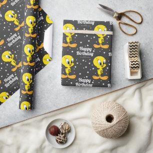 Custom LOONEY TUNES™ TWEETY™ Happy Birthday Wrapping Paper