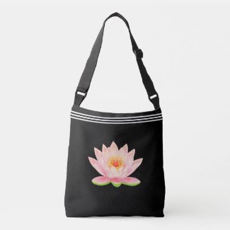 Custom Lotus Flower on Black