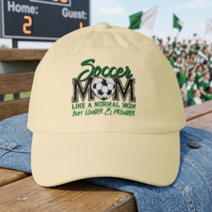 Custom Loud Proud Team Mom Game Day Green Heart Hat