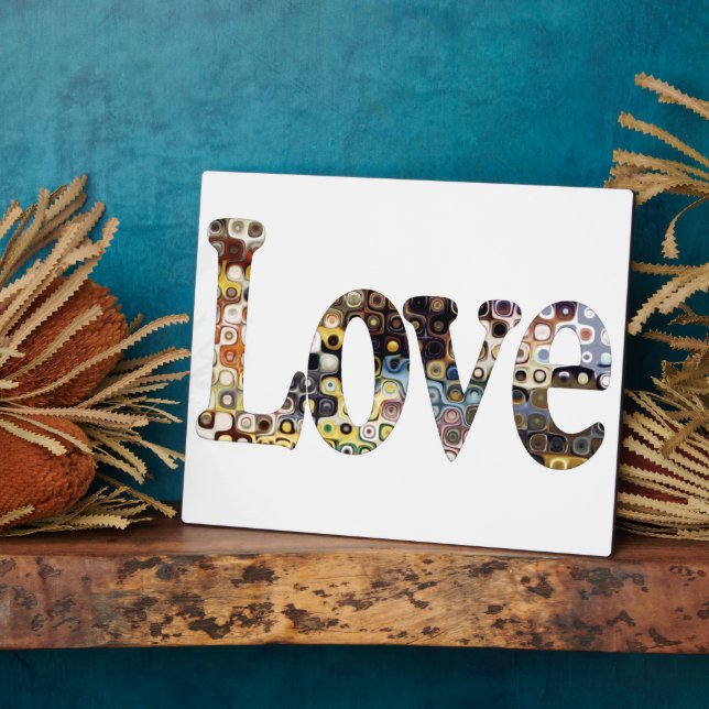 Custom Love Art with Your Photo Plaque (Side)