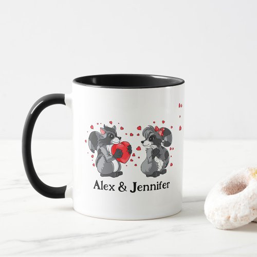 Custom Love Couple Names Personalized Mug
