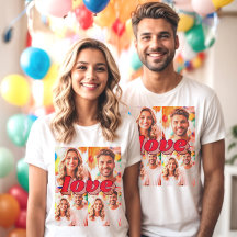 Custom love filtered picture x4 T-Shirt