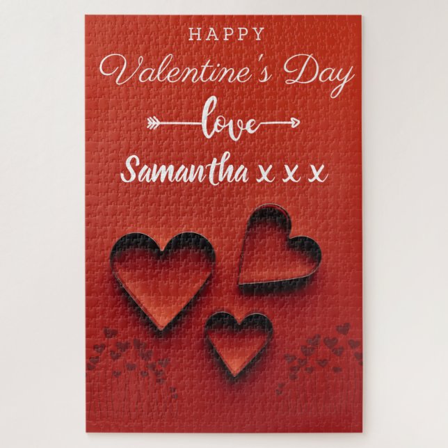 Custom Love From Valentine's Jigsaw Puzzle (Vertical)