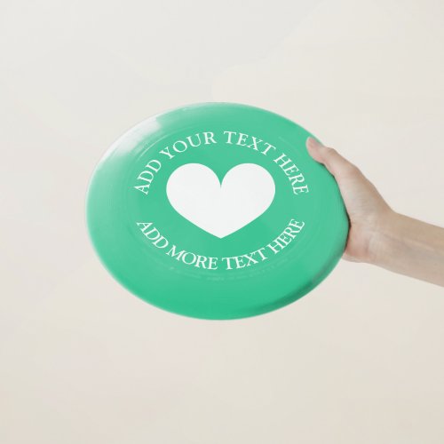 Custom love heart wedding party frisbee golf disc