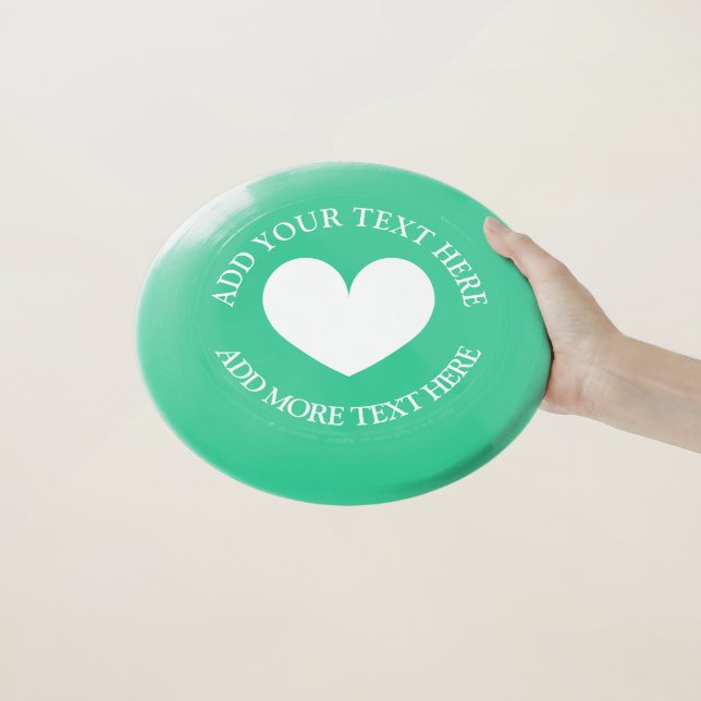 Custom love heart wedding party frisbee golf disc (In Hand)