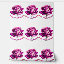 Custom Love In Full Bloom Rose Valentine Wallpaper