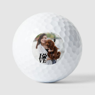 Custom LOVE Paw Print Golf Balls – For Dog Lovers 