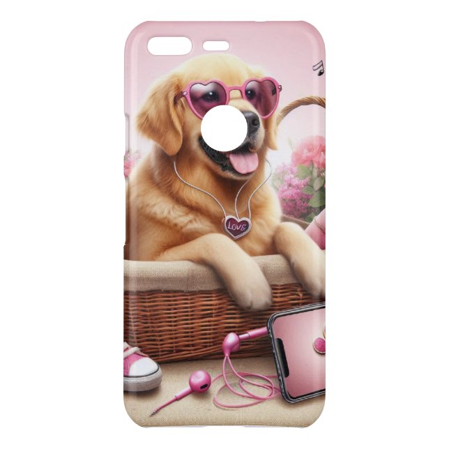 Custom LOVE Print Dog Lover Case-Mate iPhone Case (Back)