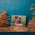 Custom Love Script Mom Family Photo Plaque | Zazzle