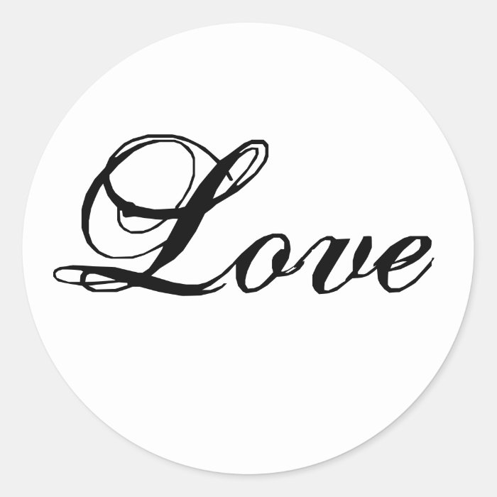 Custom Love Stickers for Wedding Favours