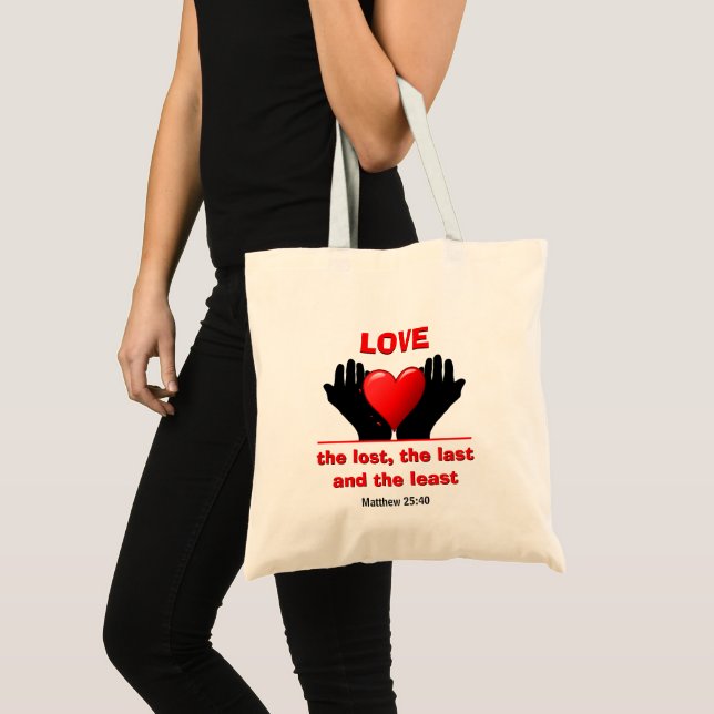 Custom LOVE THE LOST Inspirational Christian Tote  Bag (Front (Product))