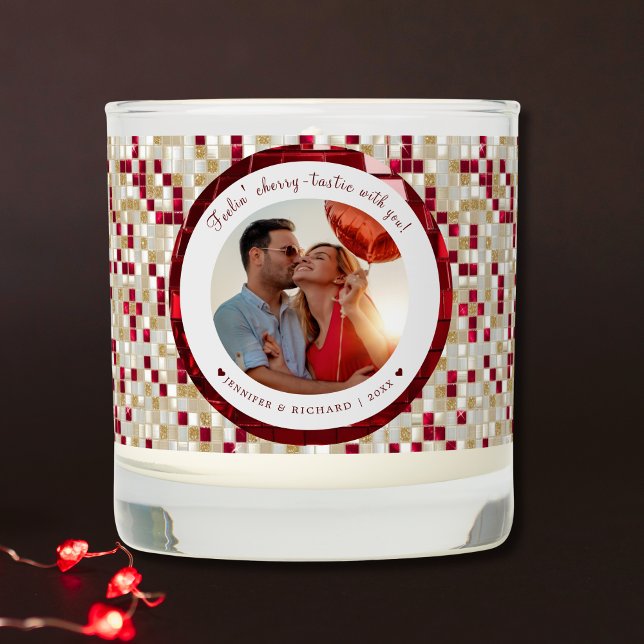 Custom Love Valentine's Day Candle with Photo (Custom Love Valentine's Day Candle with Photo)