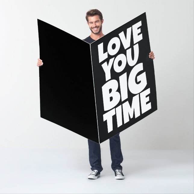 CUSTOM LOVE YOU BIG GIANT GREETING CARD (In Situ)