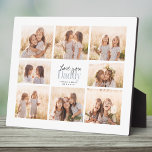 Custom Love You Daddy Fathers Day Photo Collage Plaque<br><div class="desc">Love you Daddy! Beautiful modern family photo collage gift for a beloved father combines whimsical handwritten script with modern typography and layout. Fill this custom photo plaque with 8 favorite family photos of children,  weddings and other life events and bring a smile to dad's face for years to come.</div>