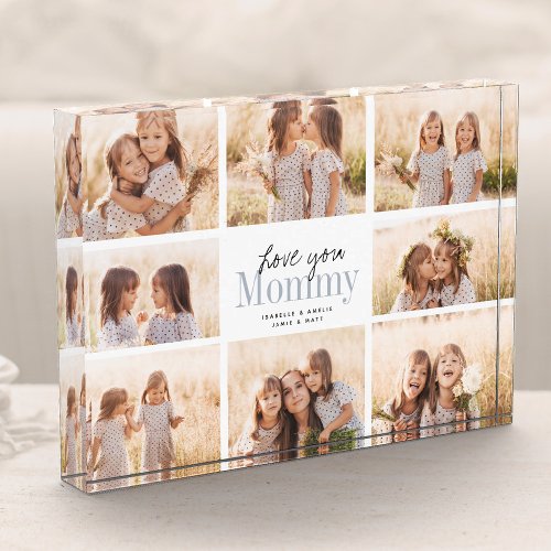 Custom Love You Mommy Mothers Day Photo Collage