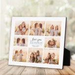 Custom Love You Mommy Mothers Day Photo Collage Plaque<br><div class="desc">Love you Mommy! Beautiful modern family photo collage gift for a beloved mother combines whimsical handwritten script with modern typography and layout. Fill this custom photo plaque with 8 favorite family photos of children,  weddings and other life events and bring a smile to mom's face for years to come.</div>