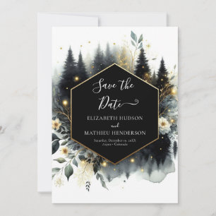 Custom Lovely Enchanted Forest Wedding Save The Date