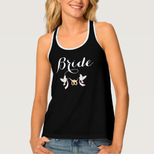Custom Lovey Dovey Batchelorette Bride Script Tank Top