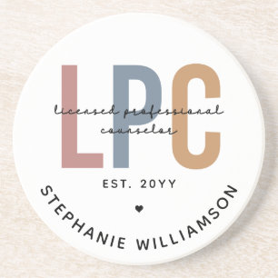 Custom LPC Licensed Professional Counselor Coaster