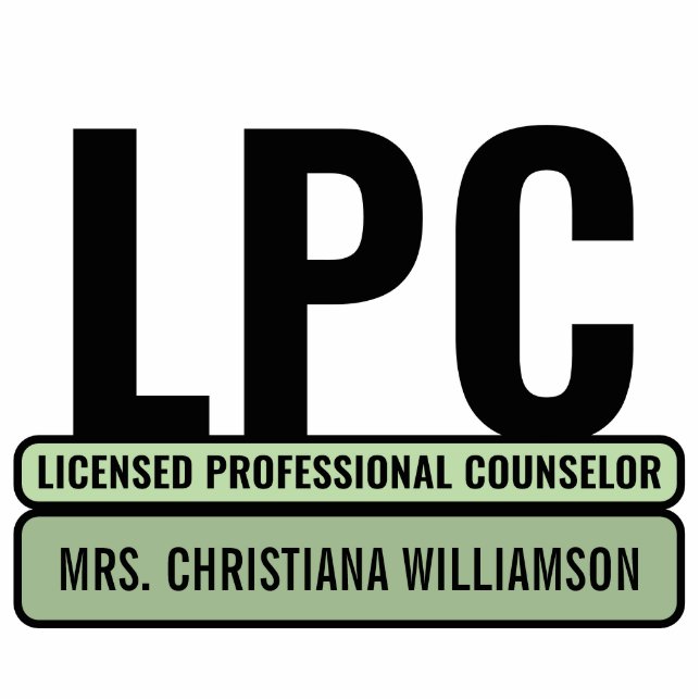 Custom LPC Licensed Professional Counselor Cutout (Front)