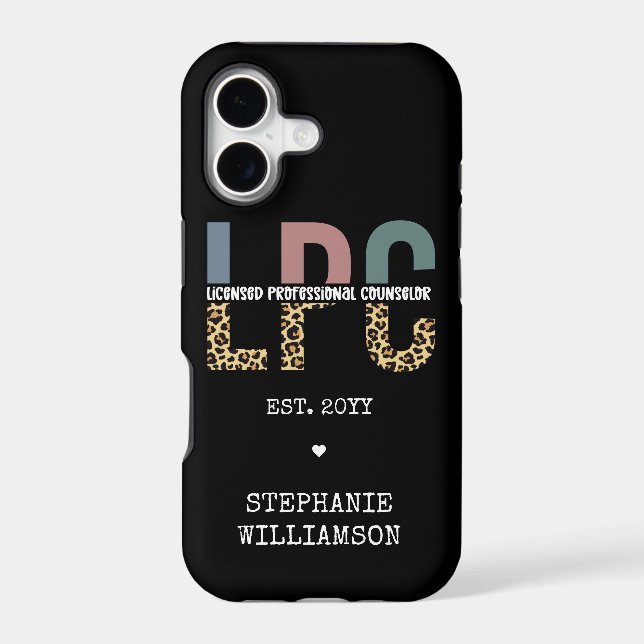 Custom LPC Licensed Professional Counselor Gift Iphone Case (Back)