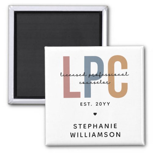 Custom LPC Licensed Professional Counselor Magnet