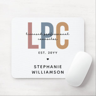 Custom LPC Licensed Professional Counselor Mouse Pad