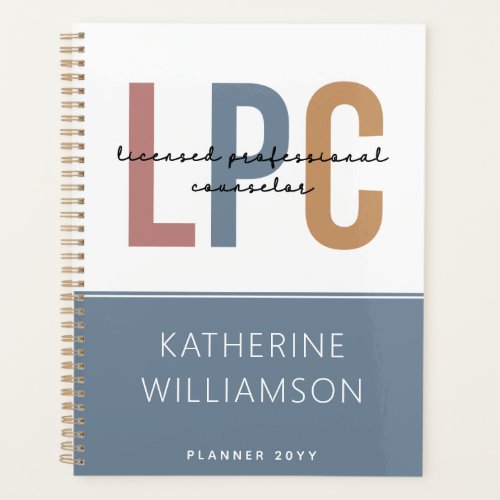 Custom LPC Licensed Professional Counselor Planner