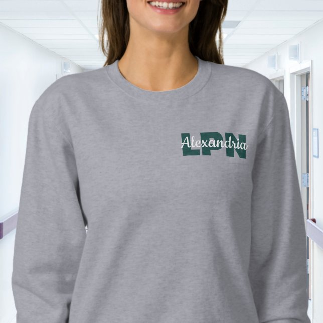 Custom LPN Credentials with Name Sweatshirt (Creator Uploaded)